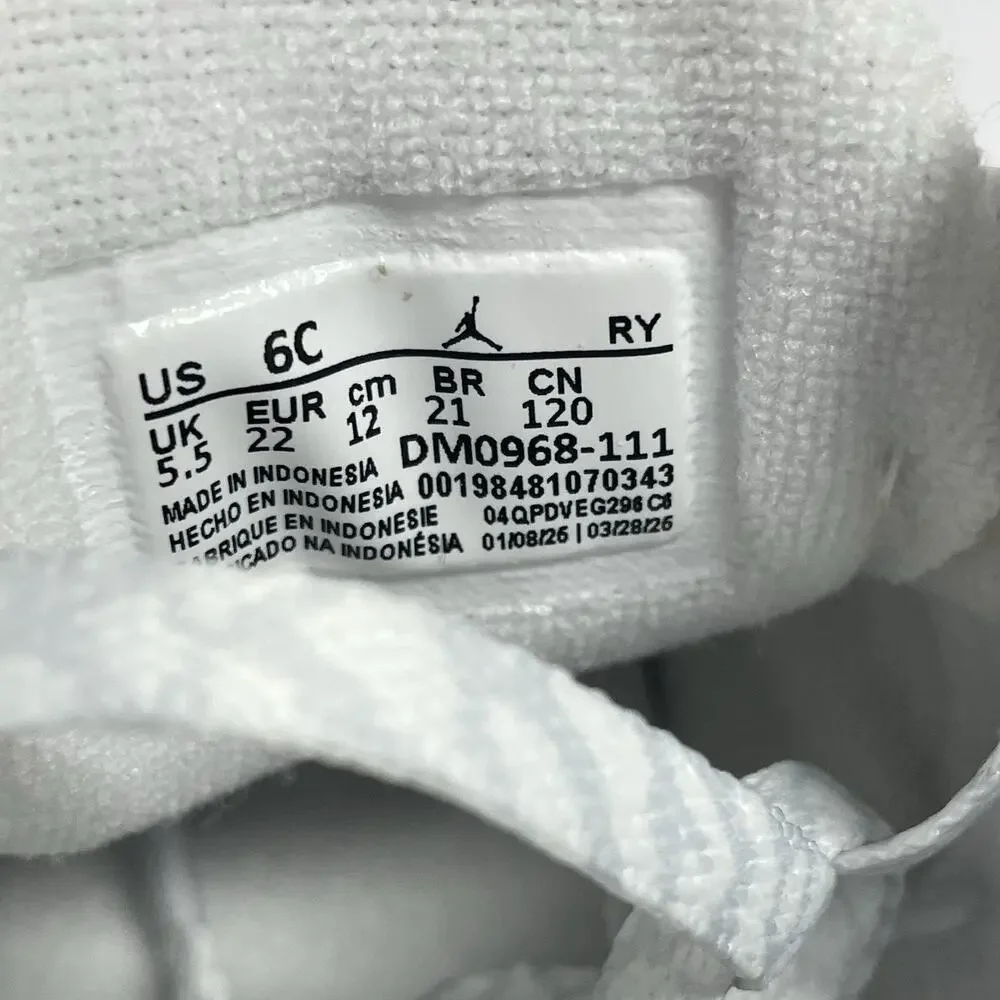 Air Jordan 3 Retro TD 'Pure Money' 2025 DM0968 111 Size 6 C Toddler White Shoes